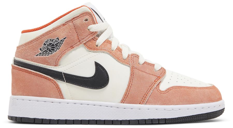 Air Jordan 1 Mid SE GS 'Orange Suede'