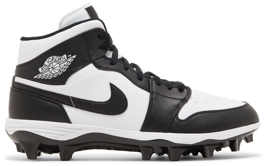 Air Jordan 1 Mid TD Cleat 'Black White' 2023