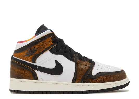 AIR JORDAN 1 MID GS "WEAR-AWAY"