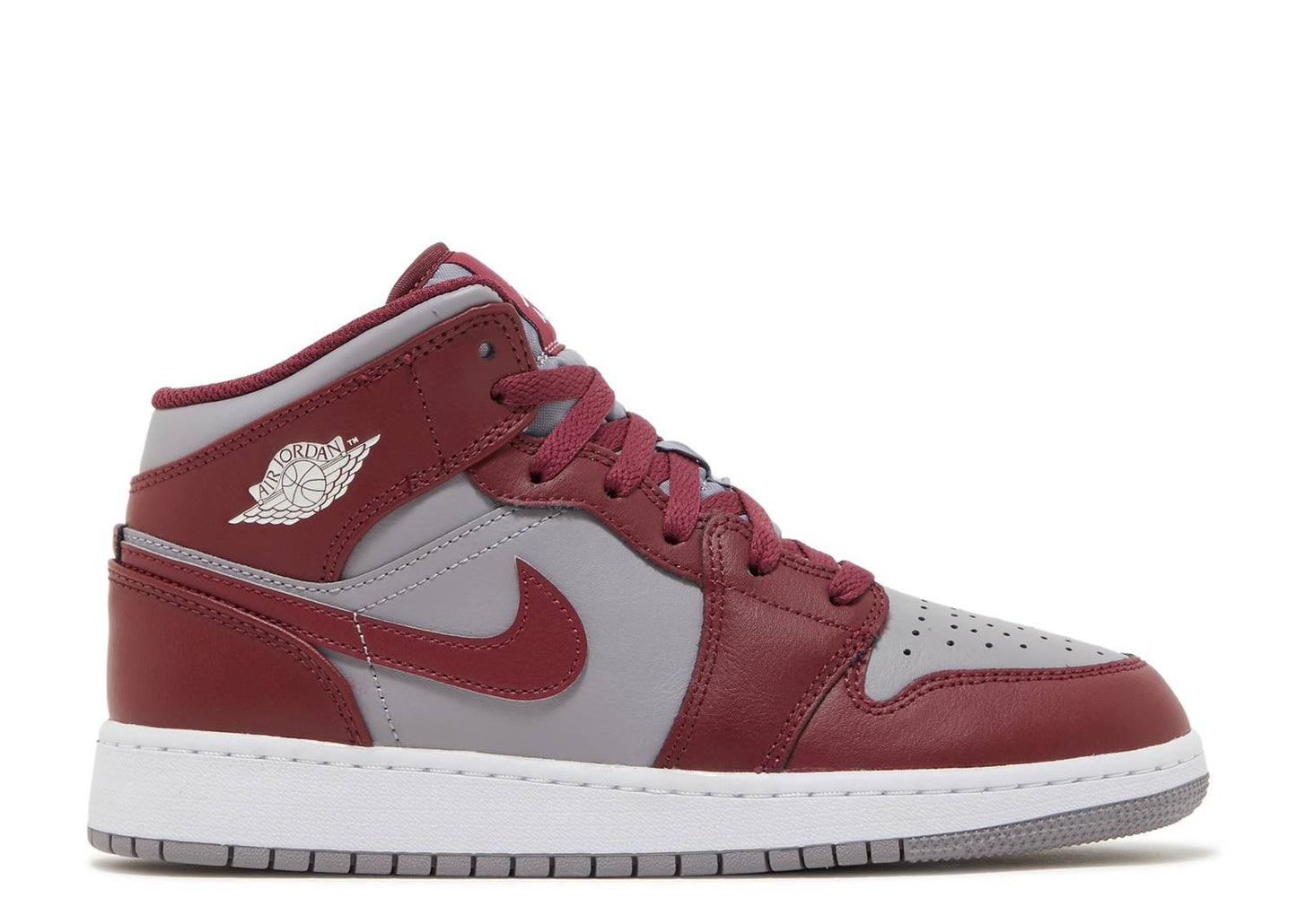 AIR JORDAN 1 MID GS "CHERRYWOOD RED"