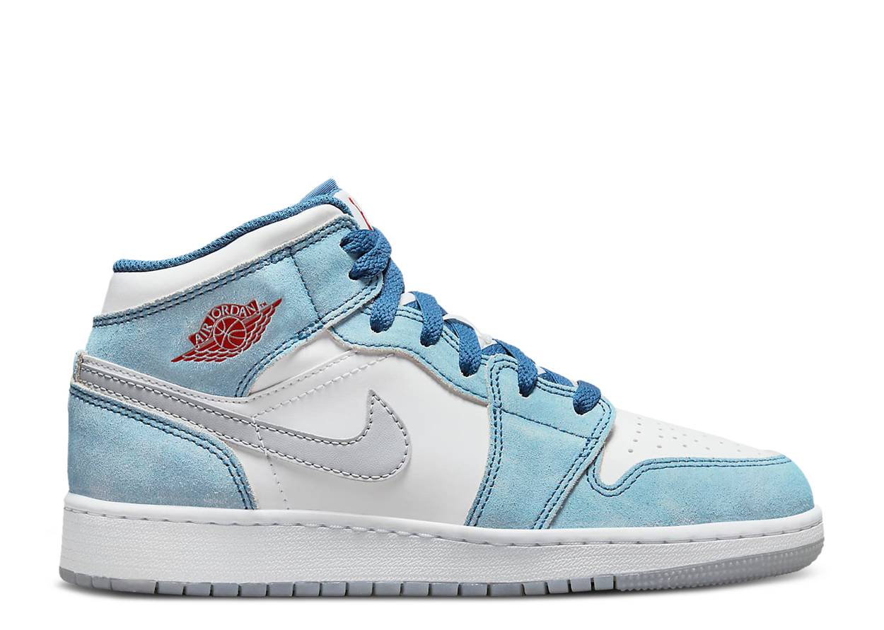 AIR JORDAN 1 MID GS "FRENCH BLUE"