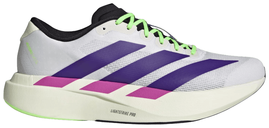 adidas Adizero Evo SL 'Footwear White Collegiate Purple Lime Burst'